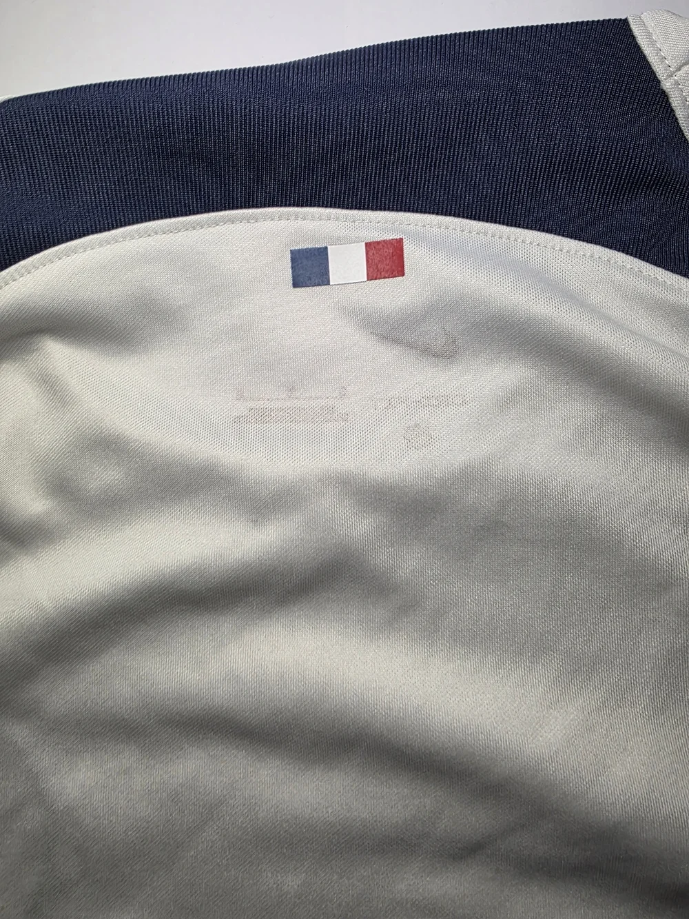Nike Paris Saint-Germain White Jersey with Red & Navy Chest Band
